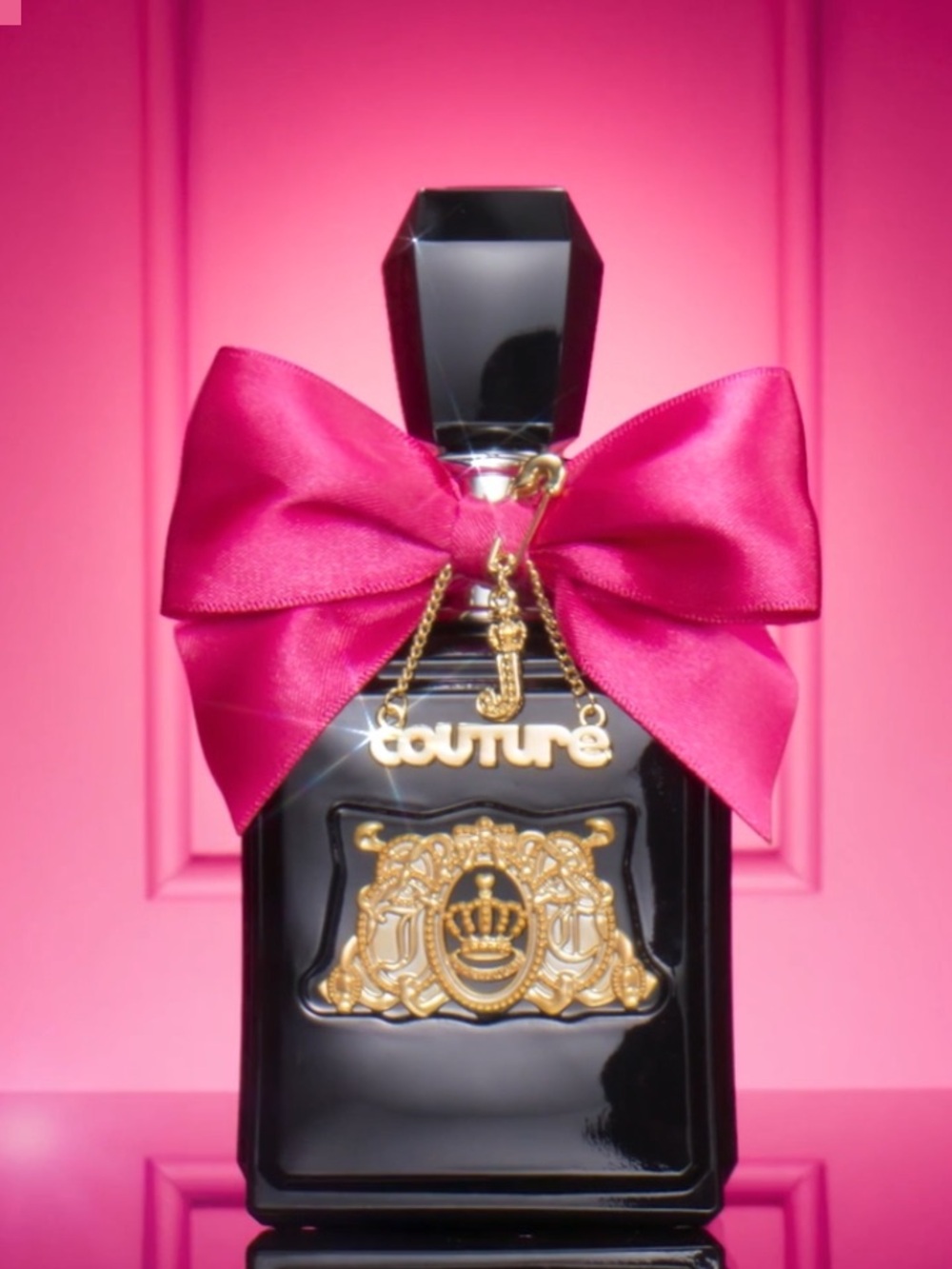 Juicy Couture Black & Hot Pink Bow-Accent Women's - Picture 5 of 14